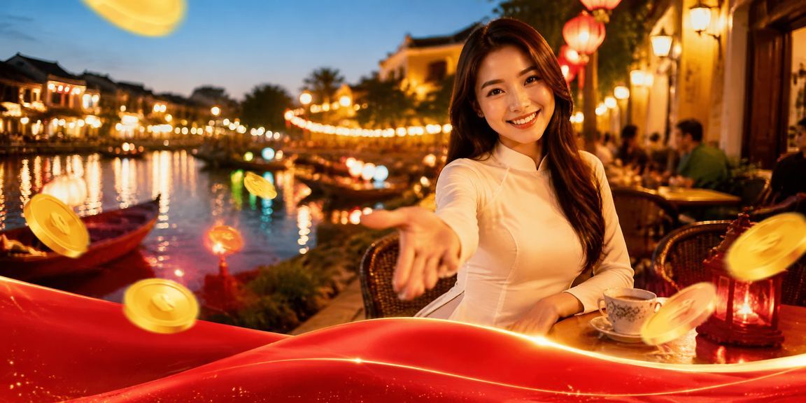 Người dùng xem phân tích cá cược tại quán cà phê Hội An